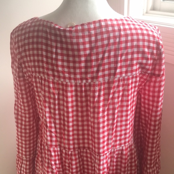 NWT - Red and White Gingham Gianna Dress by BeachLunchLounge. Small, Petite. - Picture 6 of 7